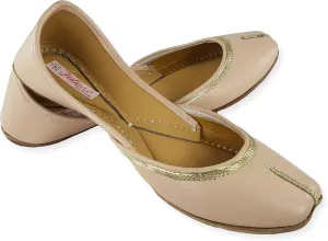 Women's Nappa Soft Genuine Leather Juttis | Bite and Pinch Free Jutis | Punjabi Jutti For Ladies | Casual Flat Stylish Mojari | Ethnic Flats For Girls |
