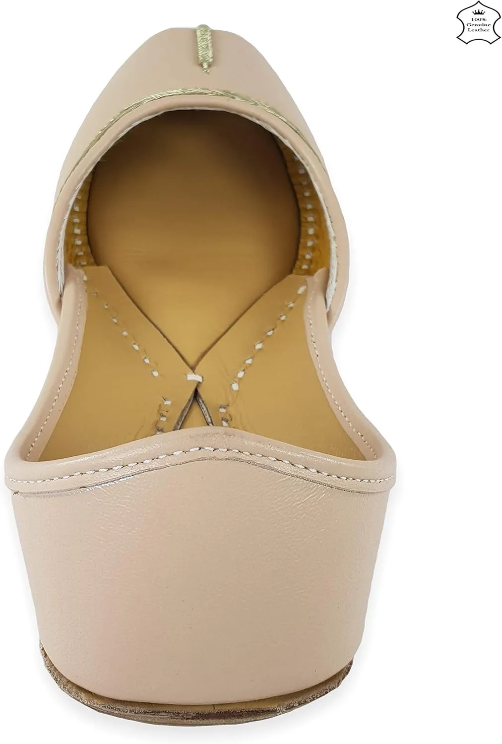 Women's Nappa Soft Genuine Leather Juttis | Bite and Pinch Free Jutis | Punjabi Jutti For Ladies | Casual Flat Stylish Mojari | Ethnic Flats For Girls |
