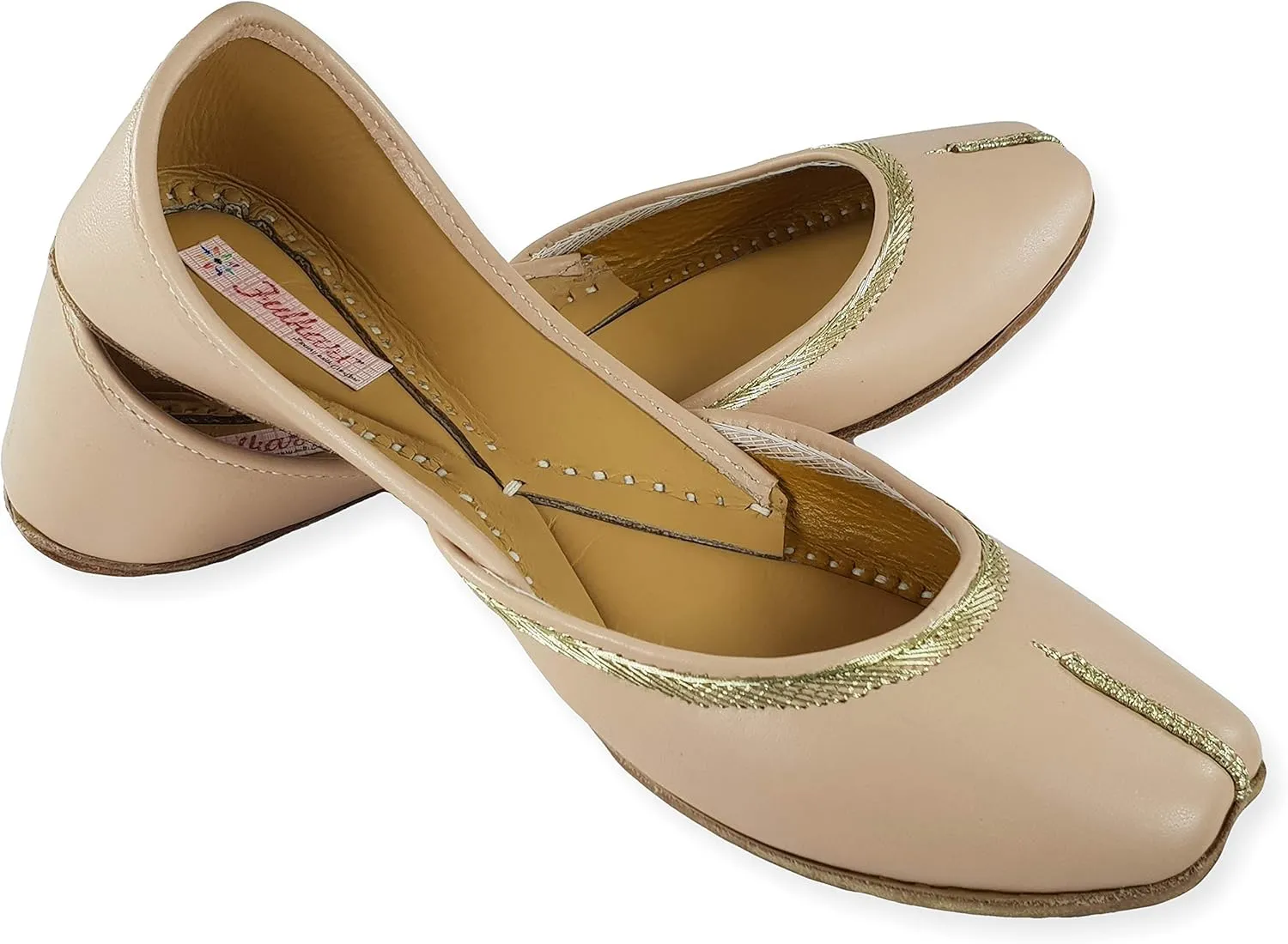 Women's Nappa Soft Genuine Leather Juttis | Bite and Pinch Free Jutis | Punjabi Jutti For Ladies | Casual Flat Stylish Mojari | Ethnic Flats For Girls |