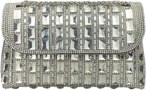 Women's Rhinestone Clutch Evening Bags Shoulder Crossbody Bag Handbag Sparkly Glitter Purse Dinner Party Prom Wedding