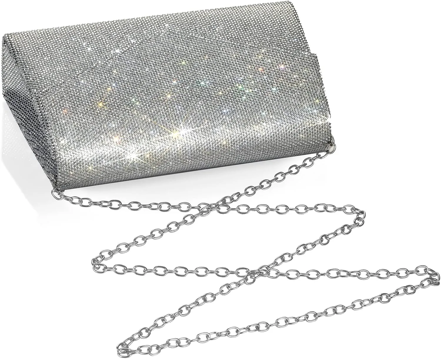 Women's Sparkly Evening Bags Glitter Rhinestone Clutch Purse for Party Prom Wedding