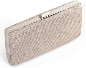 Womens Vintage Envelope Clutch Silver Evening Handbag For Cocktail/Wedding/Party