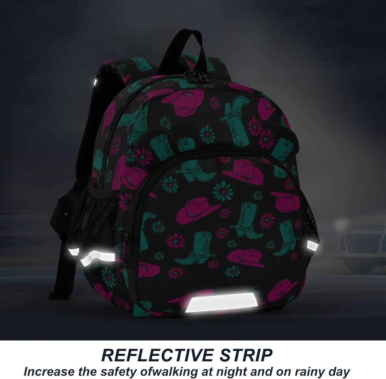 Wusikd Kids Backpack Cowgirl Toddler Bags Schoolbag for Girls Boys Kindergarten Student S