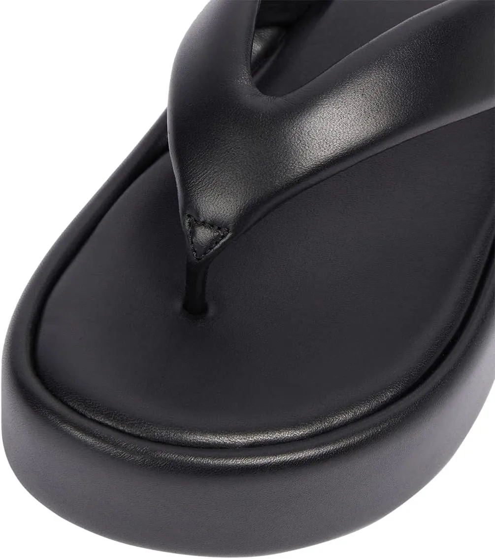 YDN Women Dressy Platform Slippers Almond Open Toe Sandals Slip on Flat Flip Flops Wedge Low Heels Shoes Party Daily Size 4-15 US