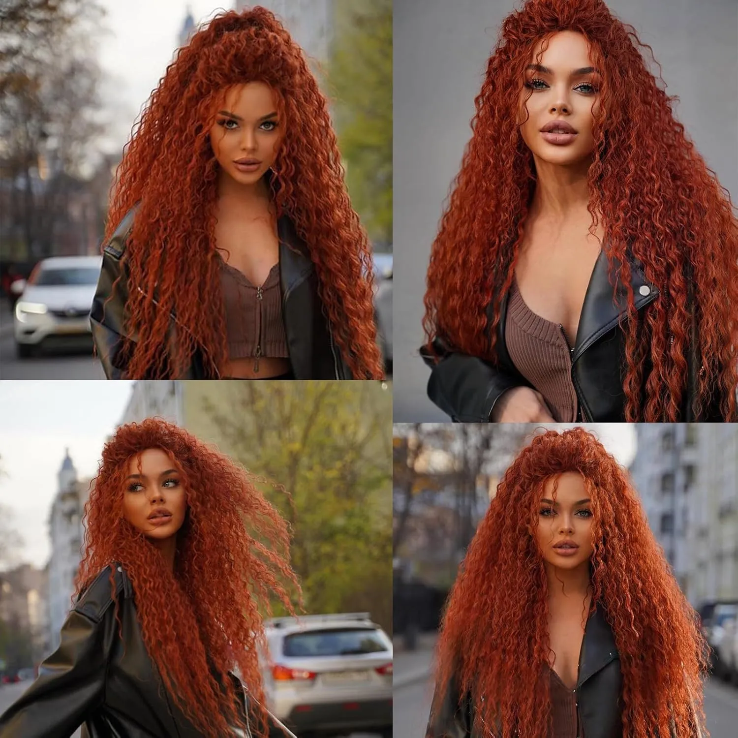 ZRQ Pre looped Micro Brazilian Braids Curly Crochet Hair 18 inch Water Wave Hair Afro Kinky Curly Red Braiding Hair Extensions Deep Wave Hair For Women