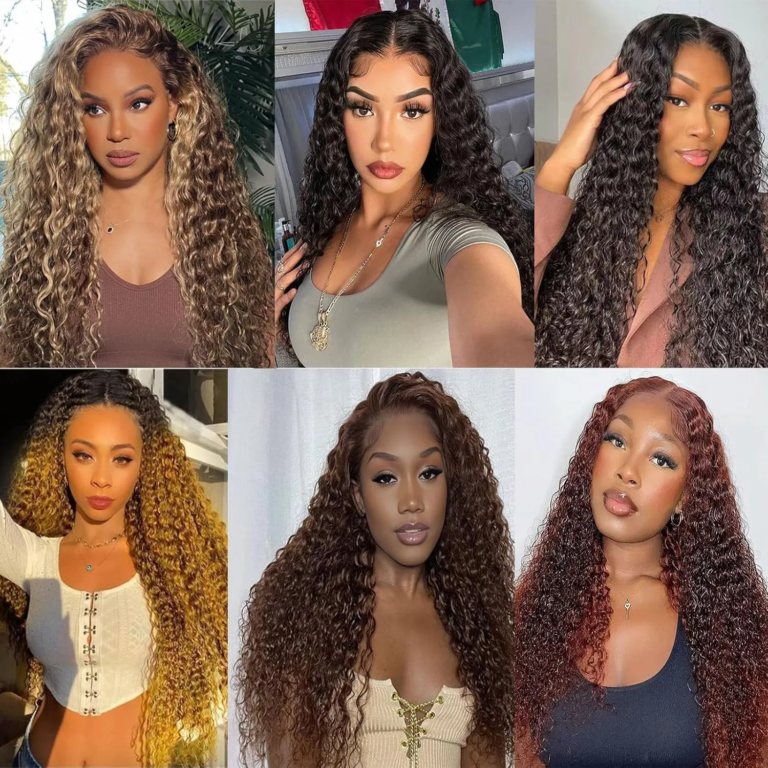 ZRQ Pre looped Micro Brazilian Braids Curly Crochet Hair 24 inch Water Wave Crochet Hair Afro Kinky Curly Blonde Braiding Hair Extensions Deep Wave Synthetic Crochet Hair For Women